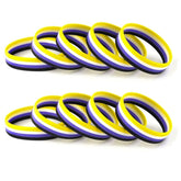 Non-Binary Pride Rubber Wristband (100 Pieces)